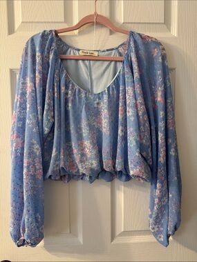 Peach Love Crop Style Blouse